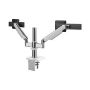 Imagen de HUMANSCALE - HUMANSCALE ARM M/FLEX TWO MON W /SLIDER DUAL ARM B D/L AL/PL
