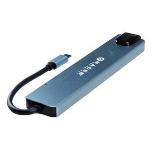 Imagen de NACEB - NACEB ADAPTADOR USB-C 8 EN 1 RJ45+HDMI+USB3.0+USB2.0+PD+USB C+S