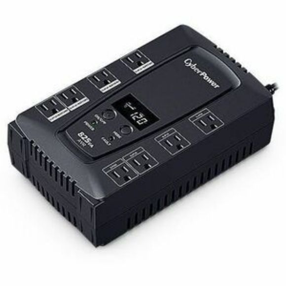 Imagen de CYBER POWER - NOBREAK UPS CYBERPOWER CP825 825VA/450W LCD AVR.COMPACTO.COAX.
