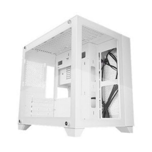 Imagen de VORAGO - GABINETE GAME FACTOR CSG570 MICRO ATX FISHTANK DOBLE CRISTAL