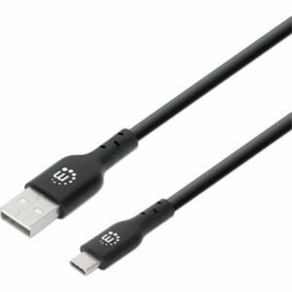 Imagen de PAQ. C/2 - IC - CABLE USB V2.0 A-C 3.0M NEGRO 480MBPS