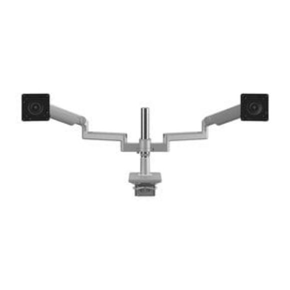 Imagen de HUMANSCALE - HUMANSCALE ARM M/F TWO MON DUAL ARM B 8 STRAIGHT L/D L PLATA