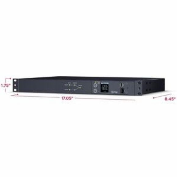 Imagen de CYBER POWER - METERED ATS PDU 15A 1U 120V 2 X NEMA 5-15P 10 X NEMA 5-15R