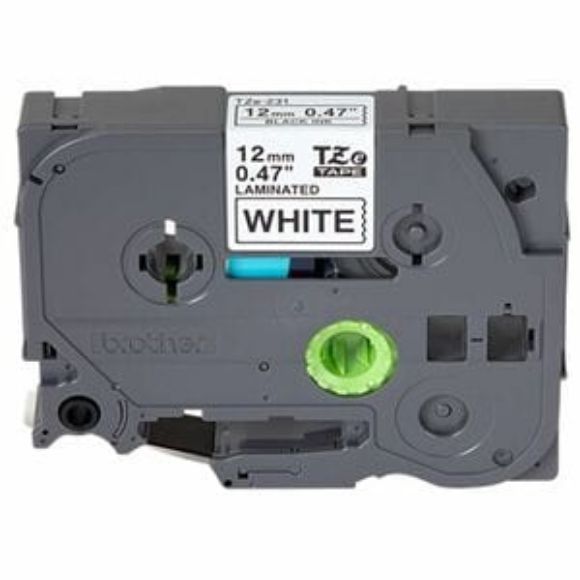 Imagen de BROTHER - CINTA NEGRO SOBRE BLANCO 12MM X 8M