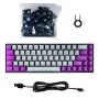 Imagen de NACEB - NACEB TECLADO MECANICO RGB 69 TECLAS GRIS CON EXTRA KEYCAPS NA-0