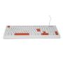 Imagen de PAQ. C/2 - QIAN - GETTTECH TECLADO COLORIDO BLANC USB VIDA TIL DE 8 MILLONES DE PU