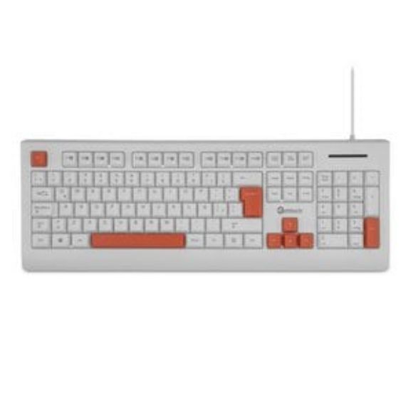Imagen de PAQ. C/2 - QIAN - GETTTECH TECLADO COLORIDO BLANC USB VIDA TIL DE 8 MILLONES DE PU
