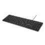 Imagen de PAQ. C/2 - QIAN - GETTTECH TECLADO SLIM CON CONCE CON 2 PUERTOS USB PORT TECLADO NEG