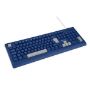 Imagen de PAQ. C/2 - QIAN - GETTTECH TECLADO COLORIDO AZUL ONES USB CON REPOSAMANOS AZU