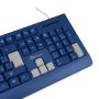 Imagen de PAQ. C/2 - QIAN - GETTTECH TECLADO COLORIDO AZUL ONES USB CON REPOSAMANOS AZU
