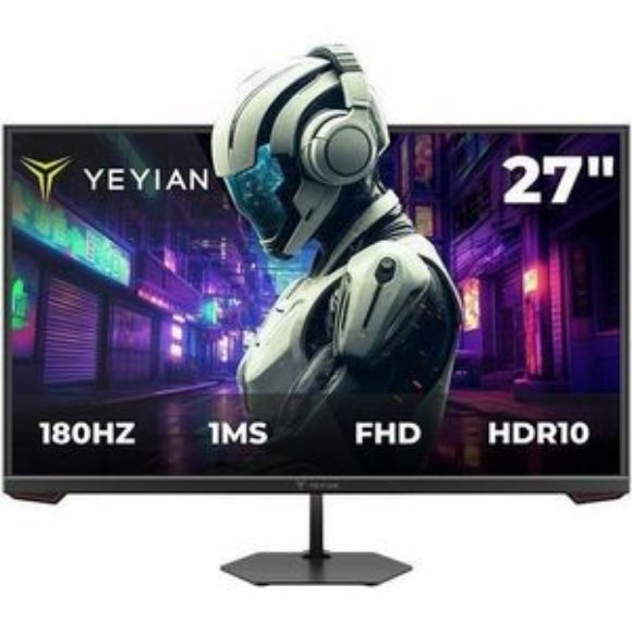 Imagen de QIAN - MONITOR GAMING YEYIAN 27 PULGAD AS FHD 1920X1080 180HZ FAST IPS