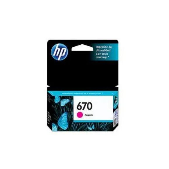 HEWLETT PACKARD - TINTA MAGENTA HP 670 CZ115AL