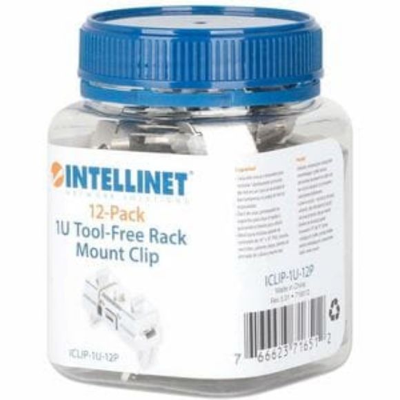 Imagen de IC - CLIP DE MONTAJE EN RACK 1U PATCH PANEL SIN HERRAMIENTAS PAQUE