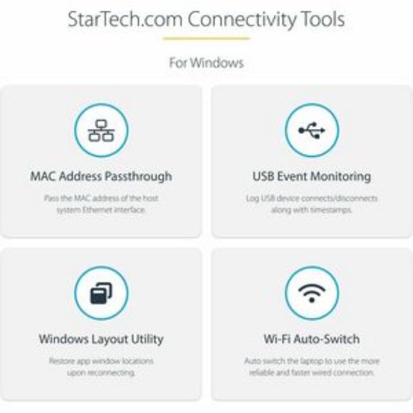 Imagen de STARTECH - DOCKING STATION UNIVERSAL PARA LAPTOP USB-C USB-A PD 100W