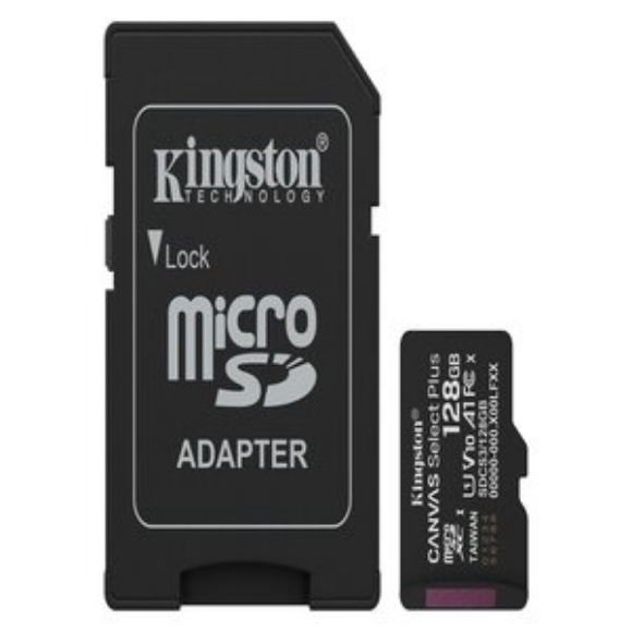 Imagen de KINGSTON - SDXC MEMORIA KINGSTON 128GB CANVAS SELECTPLUS GEN3 150MB/S C10