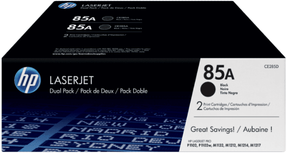 Imagen de HEWLETT PACKARD - HP 85A BLK DUAL PACK LJ TONER CE285AD OPG