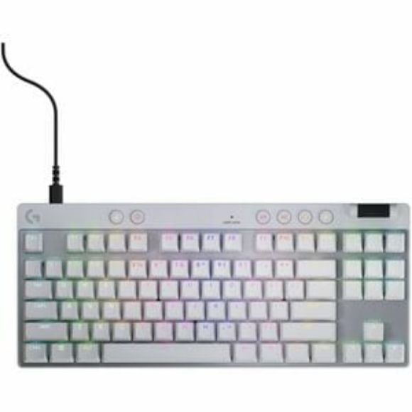 Imagen de LOGITECH - TECLADO LOGITECH G PRO X TKL RA PID OFF-WHITE INT MAG-ANALO RGB USB