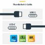 Imagen de STARTECH - THUNDERBOLT 5 CABLE CERTIFIED 50CM - 80/120GBPS