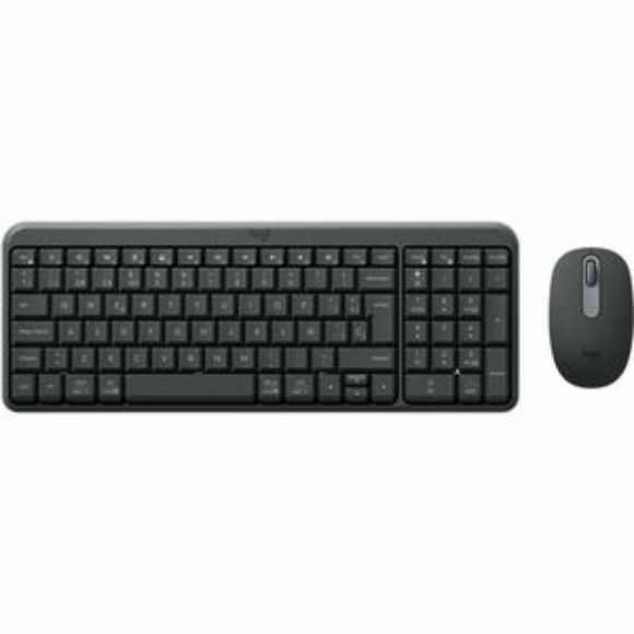 Imagen de LOGITECH - KIT TECLADO Y MOUSE LOGITECH MK MK250 GRAPHITE COMPACTO BT 10 MTS