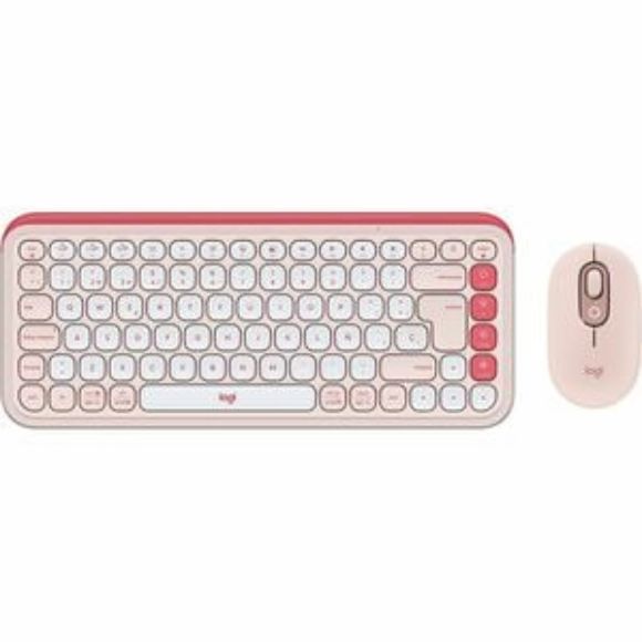 Imagen de LOGITECH - KIT TECLADO Y MOUSE LOGITECH PO ICON ROSE BT MULTIDISPOSITIVO