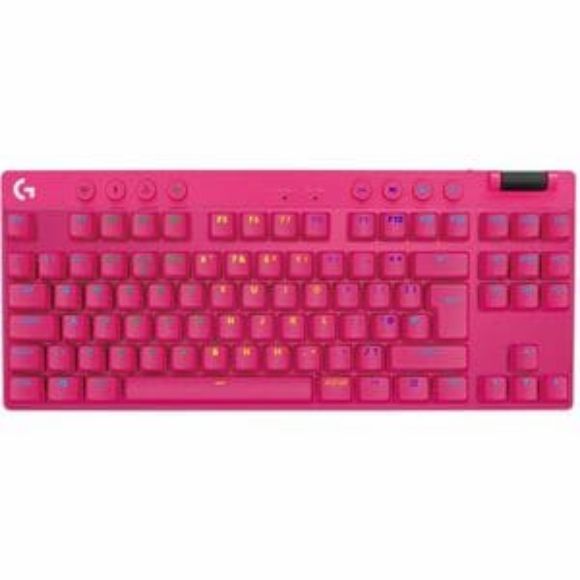Imagen de LOGITECH - TECLADO LOGITECH G PRO X TKL RA PID MAGENTA INT MAG-ANALO RGB USB-A
