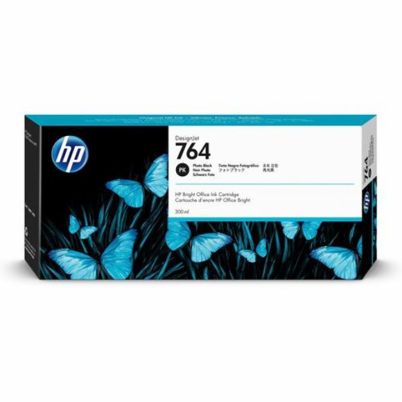 Imagen de HEWLETT PACKARD - HP 764 NEGRO FOTO 300ML TINTA AMPLIO FORMATO C1Q17A