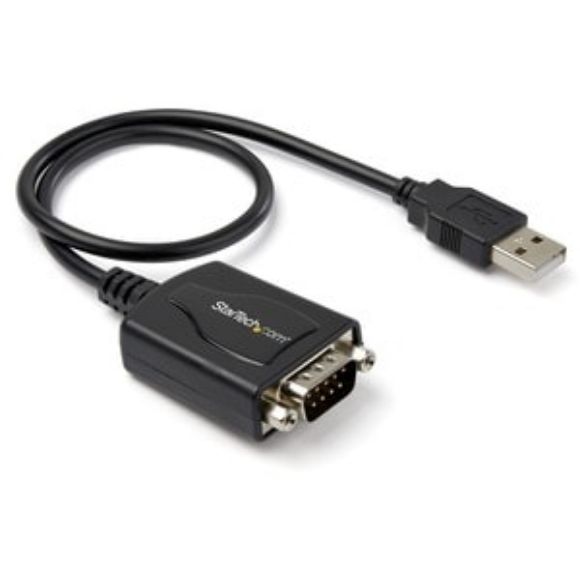 Imagen de STARTECH - CABLE PROFESIONAL DE 0.3M USB A PUERTO SERIE SERIAL RS232 DB9 CON R