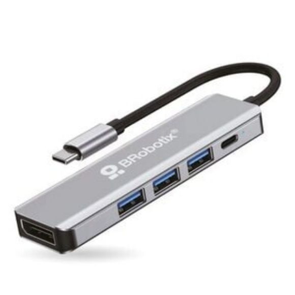 Imagen de DATA COMPONENTS - BROBOTIX DOCKING 5 EN 1: CONECT OR USB TIPO C A DISPLAYPORT USB V3