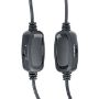 Imagen de TECHZONE - DIADEMA ESTEREO ALAMBRICA COLOR NEGRO CABLE USB