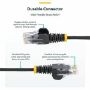 Imagen de STARTECH - ETHERNET CABLE CAT6 THIN 10M BLACK - SNAGLESS - LSZH