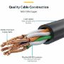 Imagen de STARTECH - ETHERNET CABLE CAT6 THIN 10M BLACK - SNAGLESS - LSZH