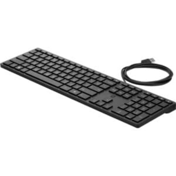 Imagen de HEWLETT PACKARD - TECLADO ALAMBRICO HP 320K CON CABLE USB-A 3 BOTONES 1200PPP NEGRO