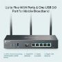 Imagen de TP-LINK - OMADA AX3000 GIGABIT VPN GATEWA PORT: 1X GIGABIT SFP WAN/LAN PORT 1