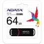 Imagen de PAQ. C/2 - ADATA - ADATA USB 64GB UV150 BLACK 3.0 AUV150-64G-RBK