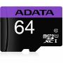 Imagen de PAQ. C/2 - ADATA - ADATA MICROSD 64GB CLASS10 - RETAIL MORADO AUSDX64GUICL10-RA1