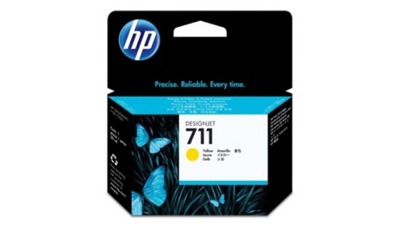 Imagen de HEWLETT PACKARD - HP 711 AMARILLO 29ML TINTA AMPLIO FORMATO CZ132A