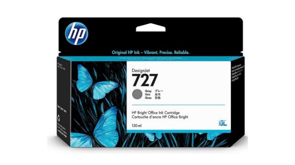 Imagen de HEWLETT PACKARD - HP 727 GRIS 130ML TINTA AMPLIO FORMATO B3P24A