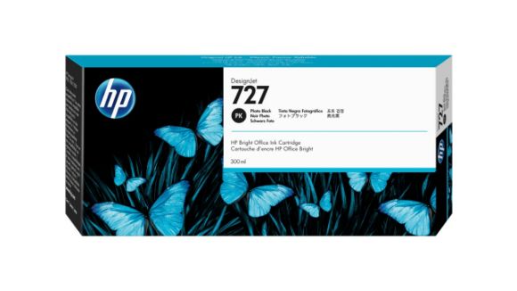 Imagen de HEWLETT PACKARD - HP 727 NEGRO FOTO 300ML TINTA AMPLIO FORMATO F9J79A