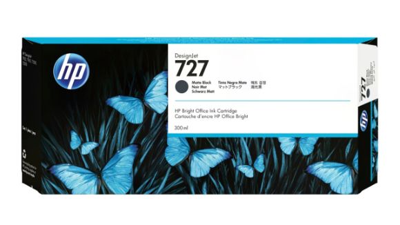 Imagen de HEWLETT PACKARD - HP 727 NEGRO MATTE 300ML TINTA AMPLIO FORMATO C1Q12A