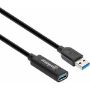 Imagen de IC - CABLE USB V3.2 EXT. TIPO A 10.0M NEGRO 5GBPS