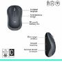 Imagen de LOGITECH - WIRELESS MOUSE M185 SWIFT GREY 2.4GHZ 4PK TERRA