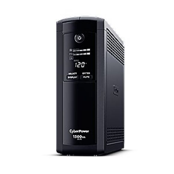 Imagen de CYBER POWER - NOBREAK UPS CYBERPOWER CP1500AV 1500VA/900W LCD AVR. TOWER