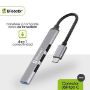 Imagen de PAQ. C/2 - DATA COMPONENTS - BROBOTIX HUB USB 3.0 CON 4 PUER TOS USB-A CONECTOR TIPO C PLUG AN