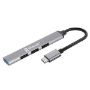Imagen de PAQ. C/2 - DATA COMPONENTS - BROBOTIX HUB USB 3.0 CON 4 PUER TOS USB-A CONECTOR TIPO C PLUG AN