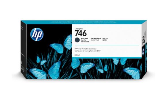 Imagen de HEWLETT PACKARD - HP 746 NEGRO MATE 300ML TINTA AMPLIO FORMATO P2V83A