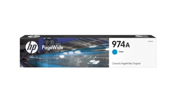 Imagen de HEWLETT PACKARD - TINTA CYAN PW HP 974A WIDE CARTRIDGE L0R87AL