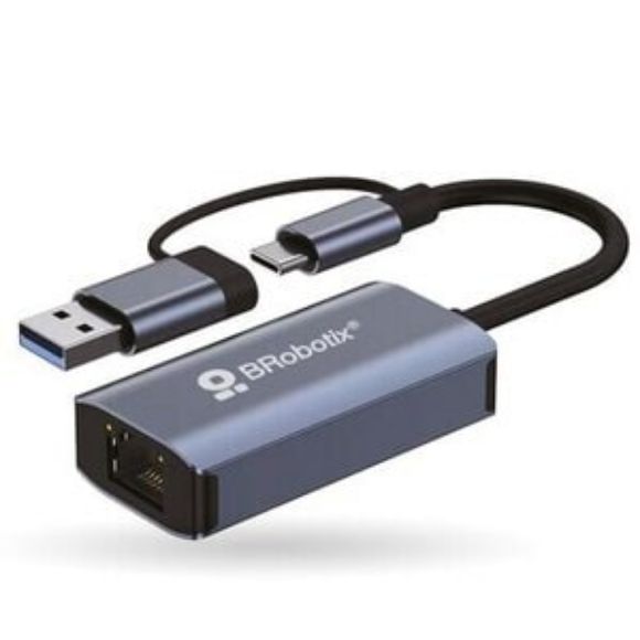 Imagen de DATA COMPONENTS - BROBOTIX CONVERTIDOR USB V3.0 A RJ45 QUE AGREGA CONEXIN ETHERNET