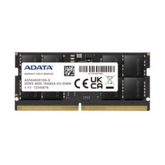 Imagen de ADATA - SODIMM ADATA DDR5 16GB PC5-3840 4800MHZ CL40 260PIN 1.1V AD5S480016