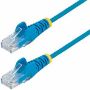 Imagen de PAQ. C/2 - STARTECH - 1.5M CAT6 NETWORK CABLE CLIPLESS BLUE
