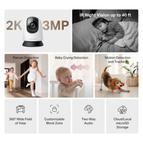 Imagen de TP-LINK - PAN/TILT HOME SECURITY WIFI CAMERA